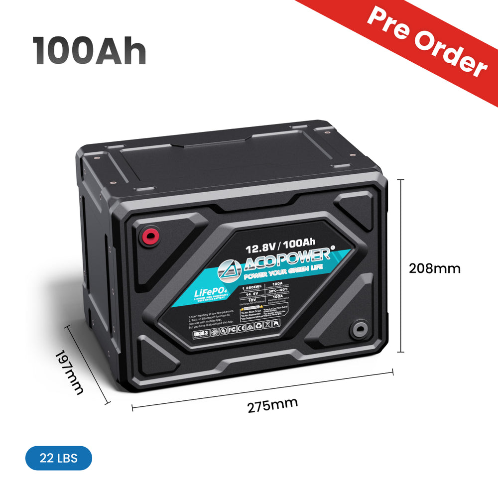 ACOPower Li-Cube Stable Lithium RV Battery——100Ah,230Ah