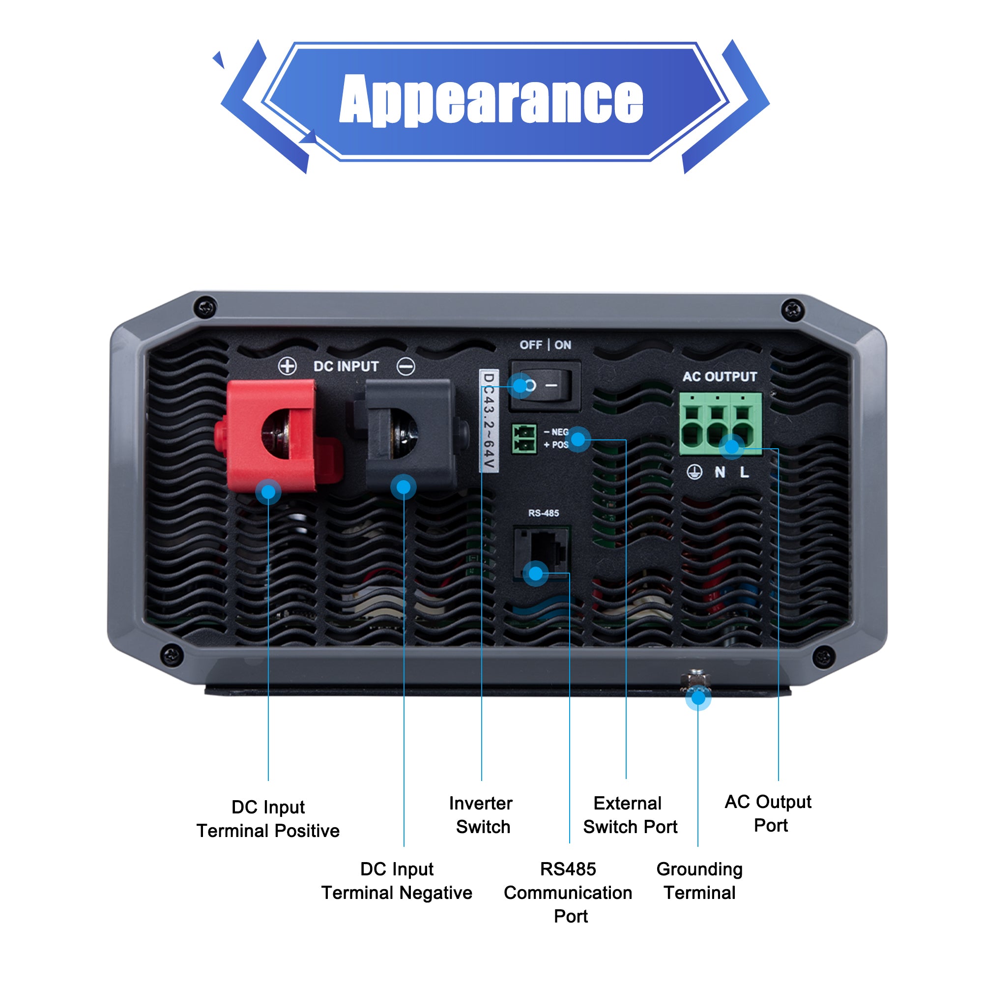 ACOPOWER 1500W / 3000W Power Inverter DC 12V  to AC 110V/120V