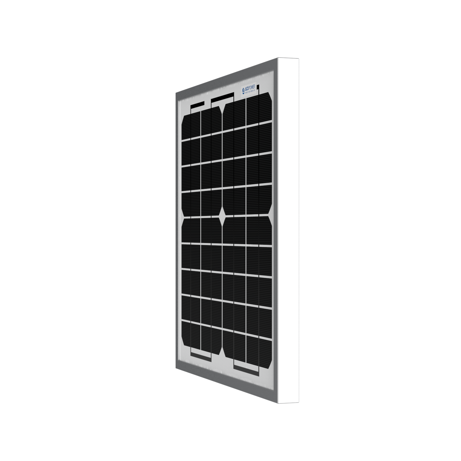 ACOPower 10W Mono Solar Panel for 12V Battery Charging RV Boat, Off Grid